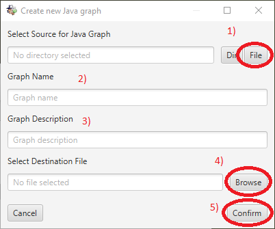 New Java Graph Dialog