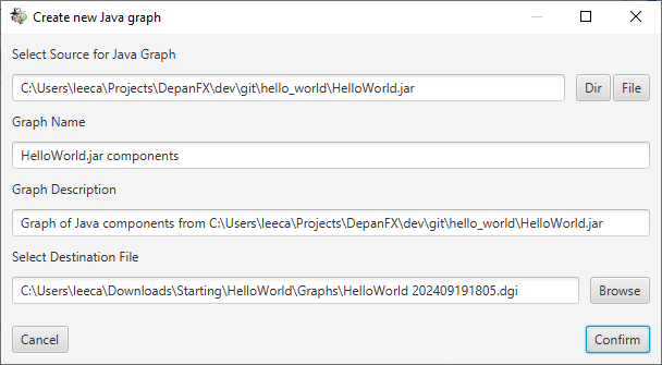 Create HelloWorld dependency graph