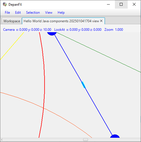 Hello World Node View Initial Panel