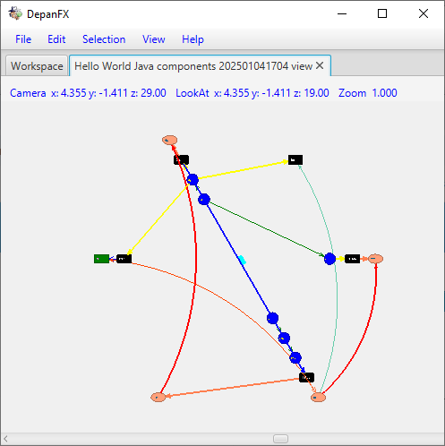 Hello World Node View Zoomed Out